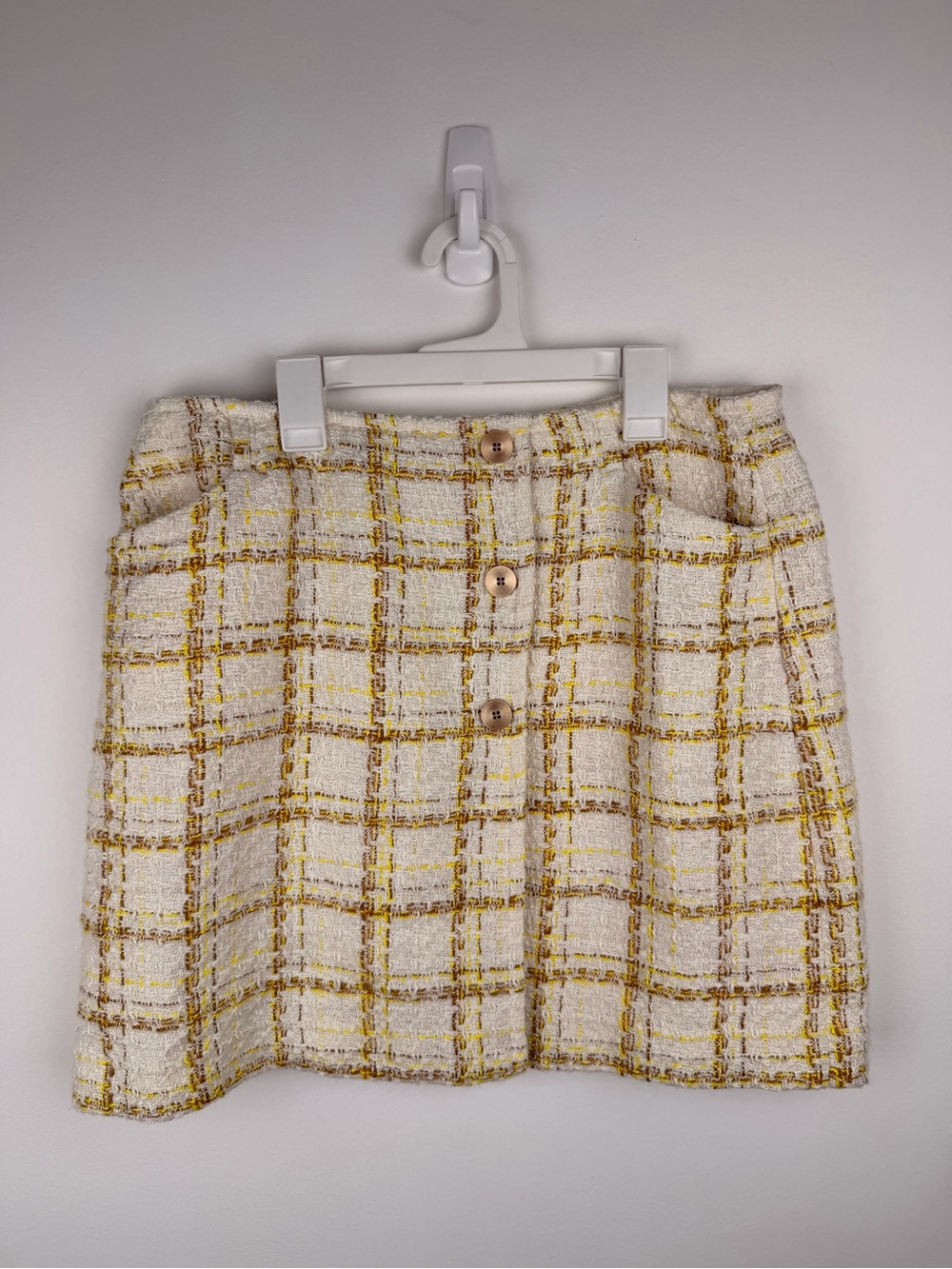 Cabi Tweed Mini Skirt Size 8 Quiet Luxury